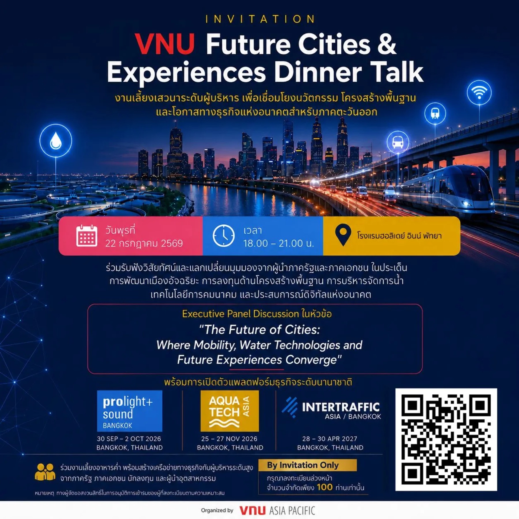 JOIN THE CONVERSATION ON THE FUTURE OF CITIES, MOBILITY, WATER AND EXPERIENCES IN…