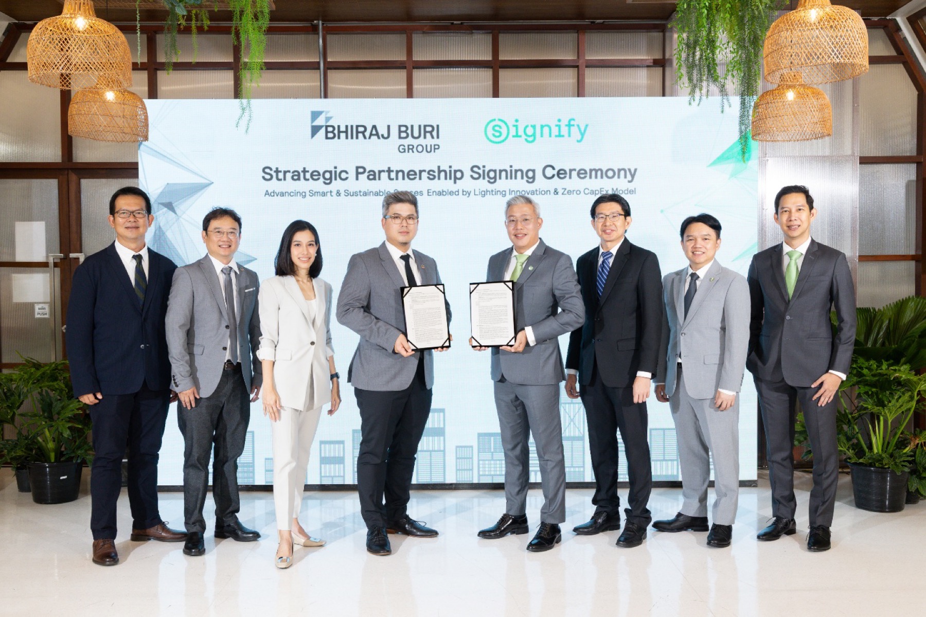 Press release Signify and BHIRAJ BURI GROUP Partner to Power Smarter, Greener Spaces…